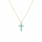 CADENA CROSS TURQUESA