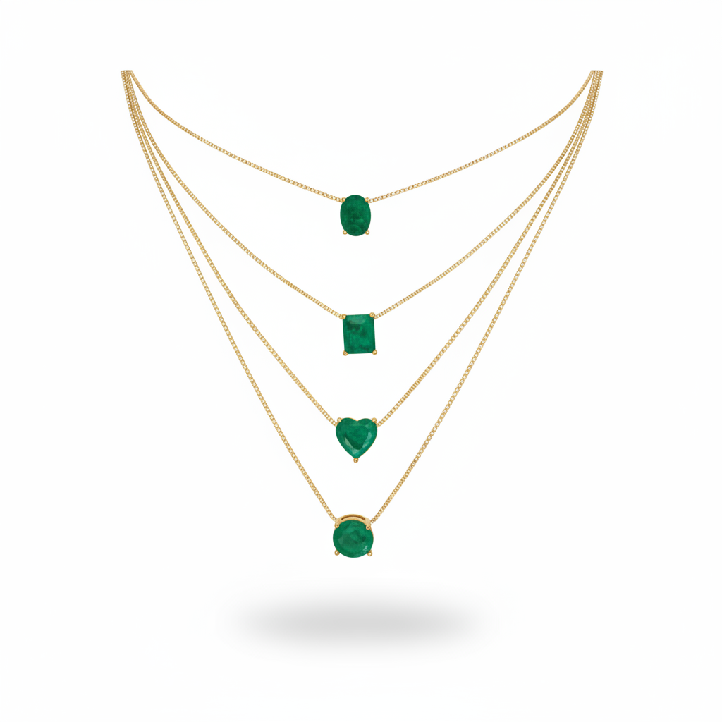Cadenas Shapes Emerald lab mini 0.8 mm