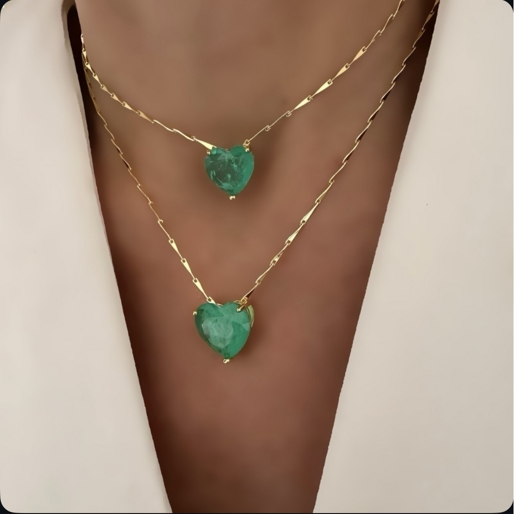 Cadena heart emerald lab s o m