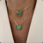 Cadena heart emerald lab s o m