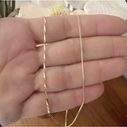 Cadena afrodita Emerald lab oval o square