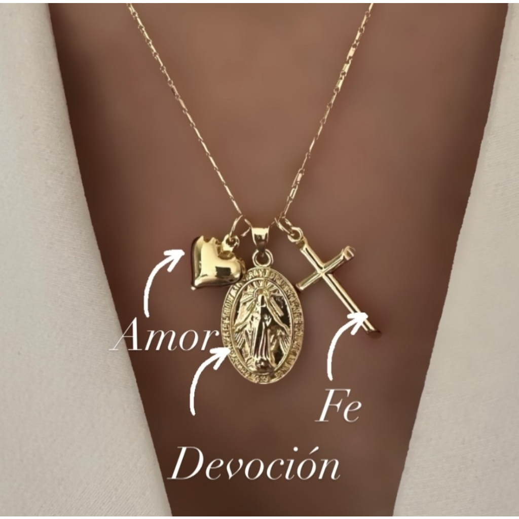 Cadena amor, devocion y fe con la. Virgen Milagrosa