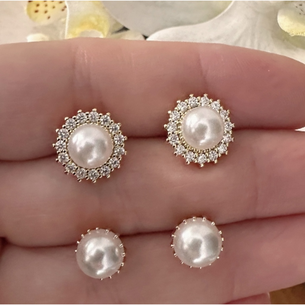 Aretes pearl cz o pearl