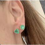 Aretes Shapes Emerald lab mini