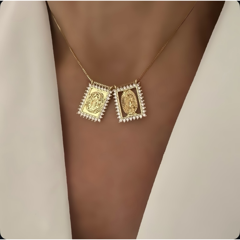 Escapulario Virgen de Guadalupe y San Benito