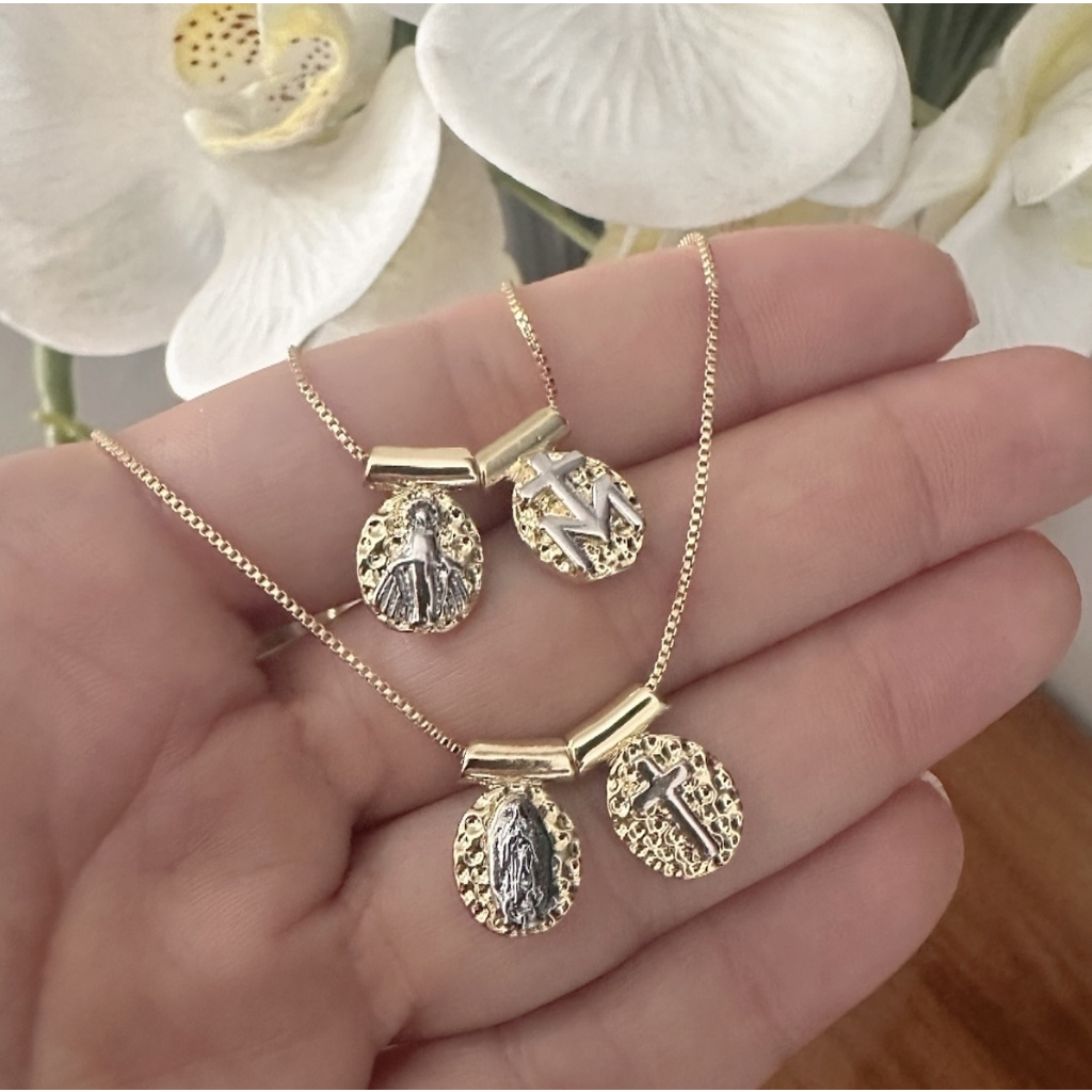 Escapulario mini Vigen de Guadalupe o Virgen Milagrosa