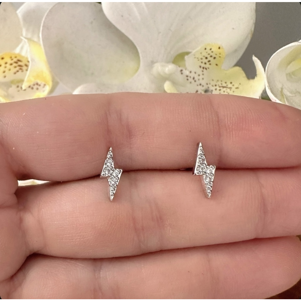 Aretes rayo silver