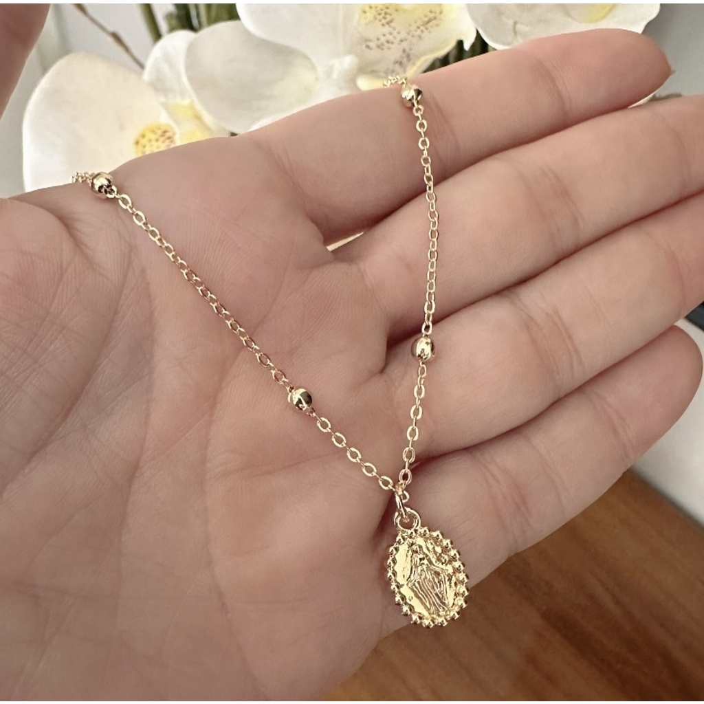 Choker o cadena Virgen Milagrosa o Virgen de Guadalupe