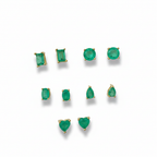 Aretes Shapes Emerald lab mini 0.6 mm